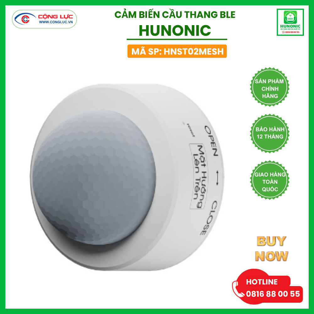 Cảm Biến Cầu Thang Hunonic ST02 Bluetooth Mesh