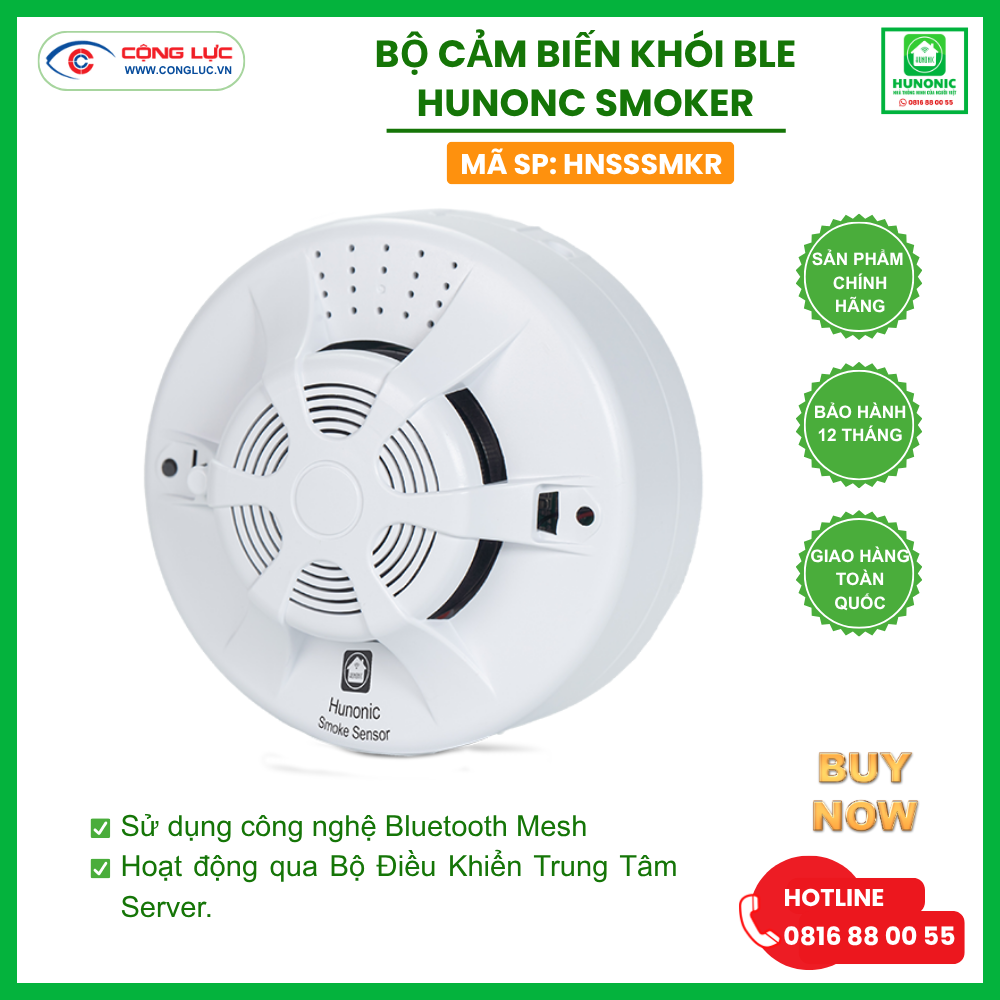 Cảm Biến Khói BLE Hunonic Smoker